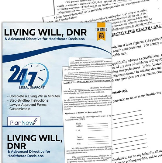 Living Will & Medical Power of Attorney DIY Advance Health Care Kit