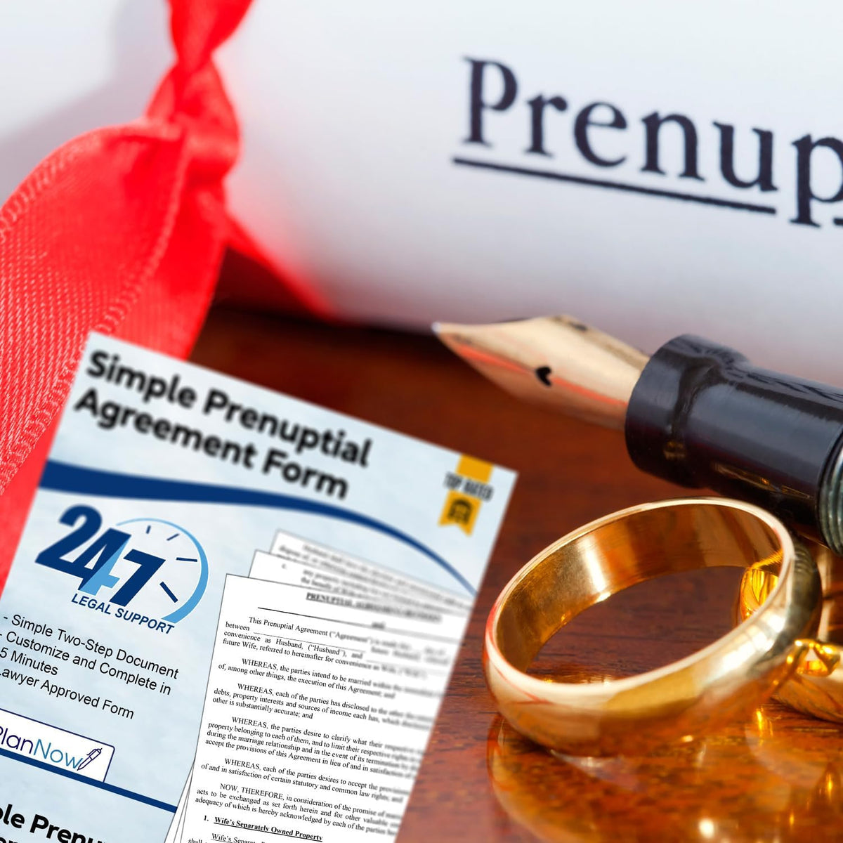 Prenuptial Agreement Form with Step-by-Step Instructions, Attorney Approved