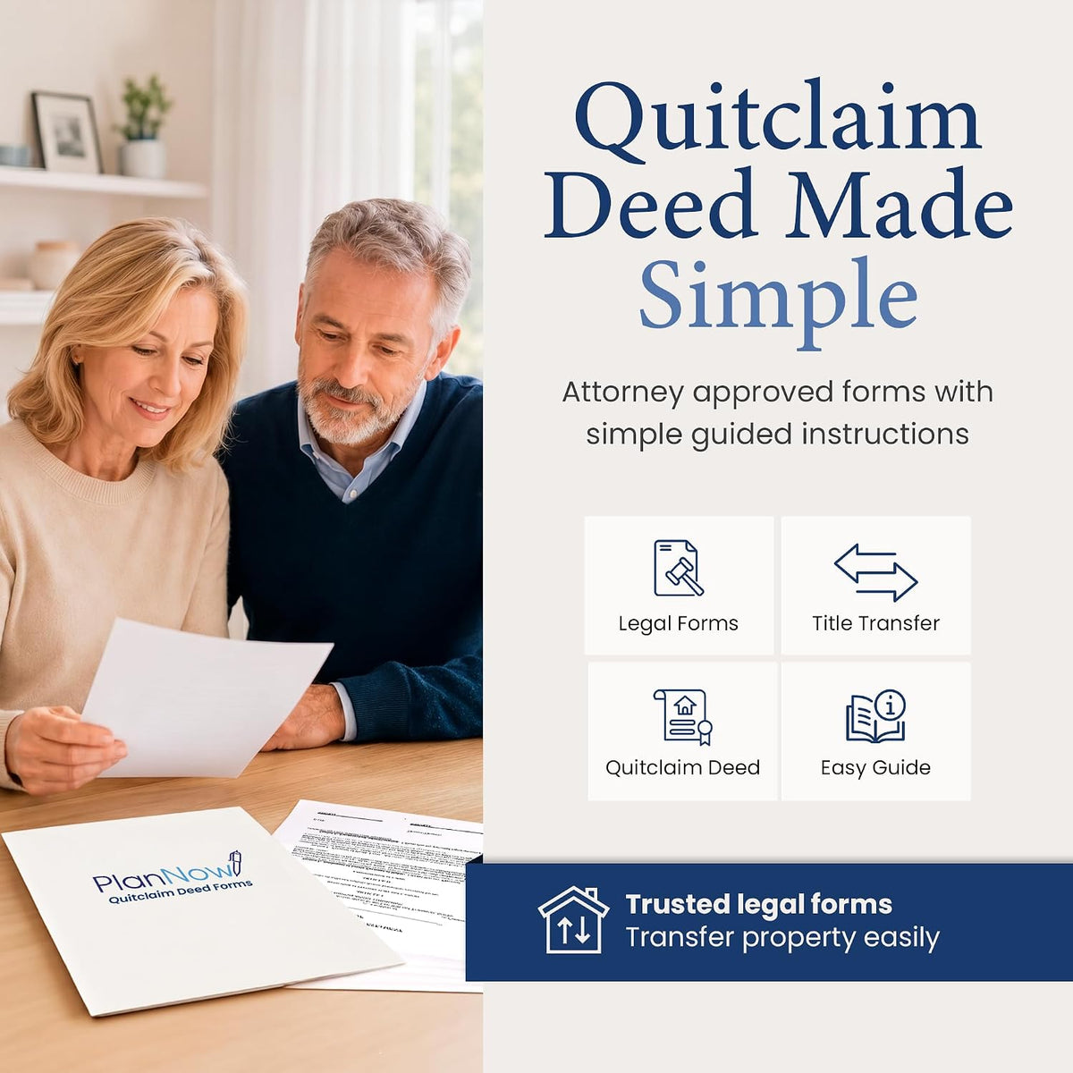 Quitclaim Deed Forms for Property Transfer with Easy Instructions