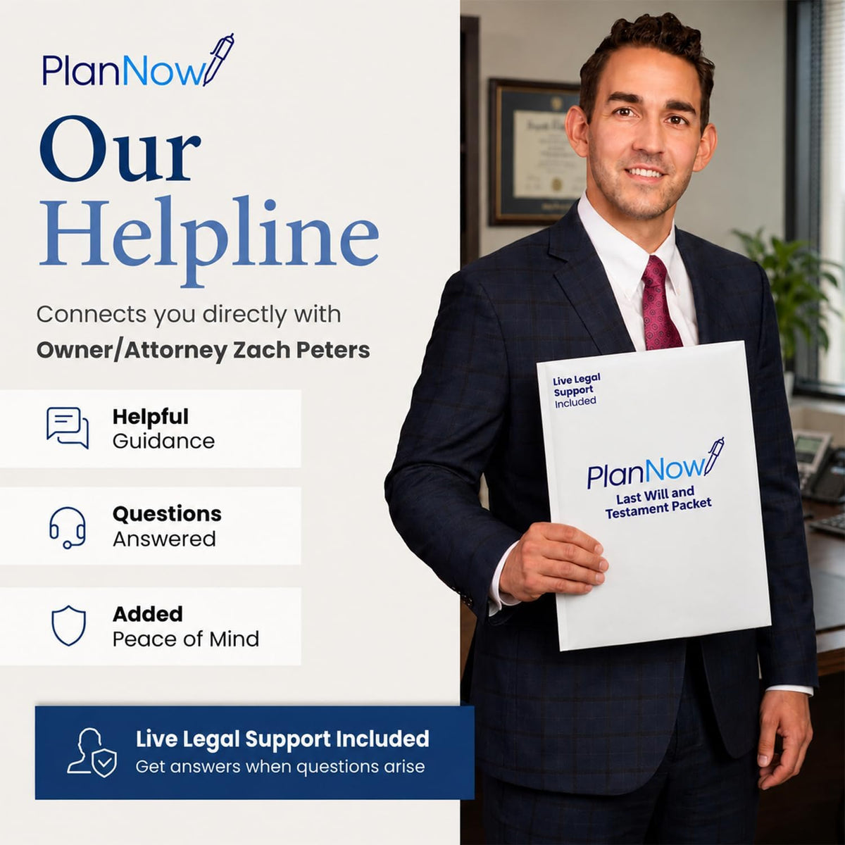 Last Will and Testament Packet with Trust, Guardianship & Legal Aid