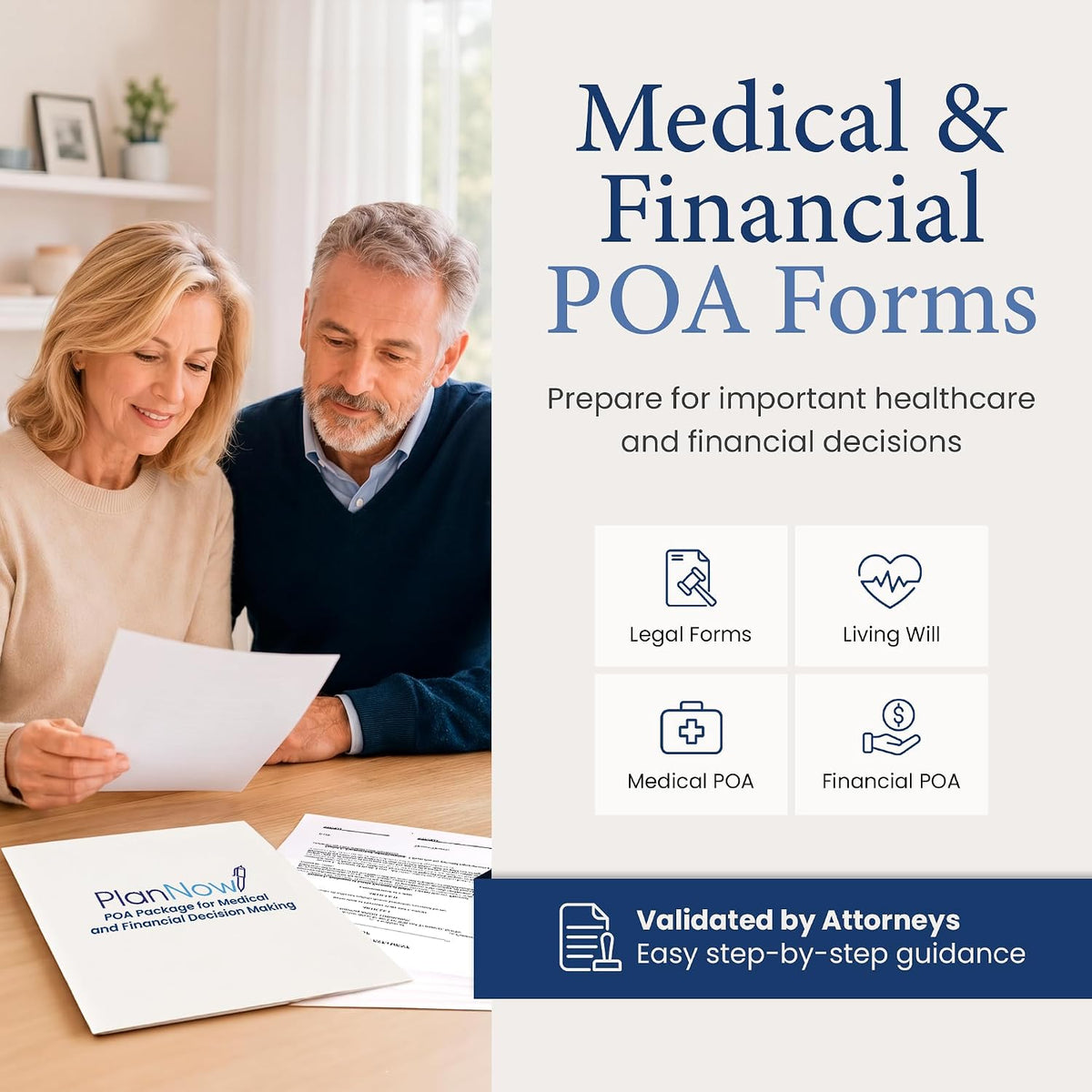 Medical & Financial Power of Attorney Forms with Advance Directives