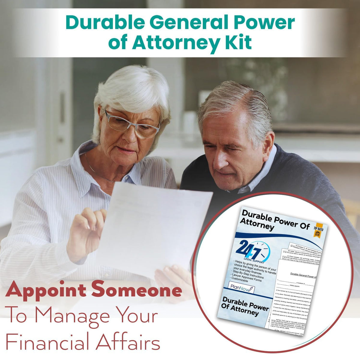 Durable Power of Attorney Form, DIY with Step-by-Step Simple Instructions