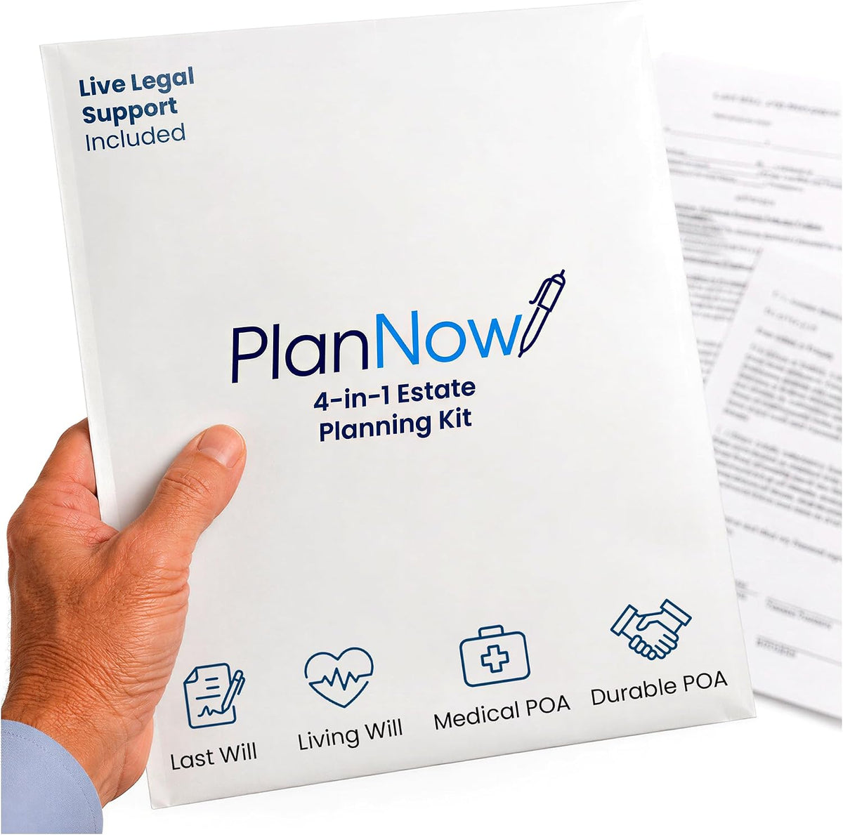 Estate Planning Kit with Last Will, POA, Living Will and Medical POA
