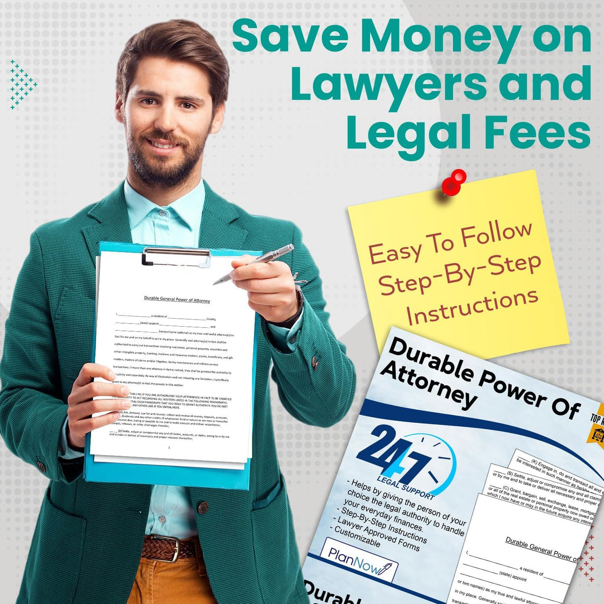 Durable Power of Attorney Form, DIY with Step-by-Step Simple Instructions